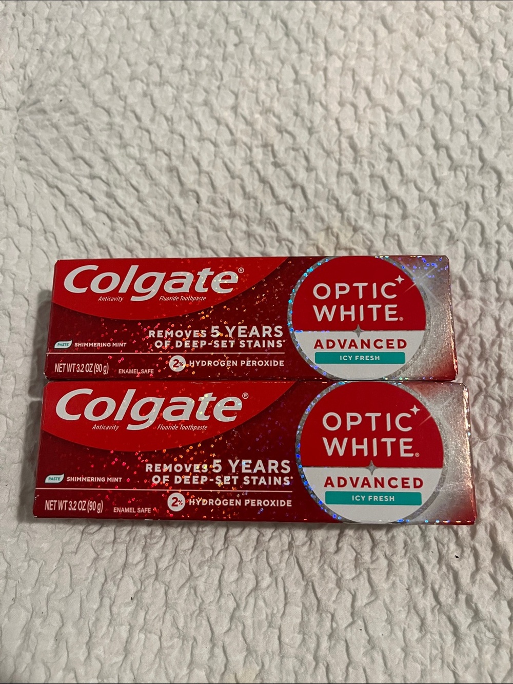 NWT Colgate Optic White Advanced Toothpastes